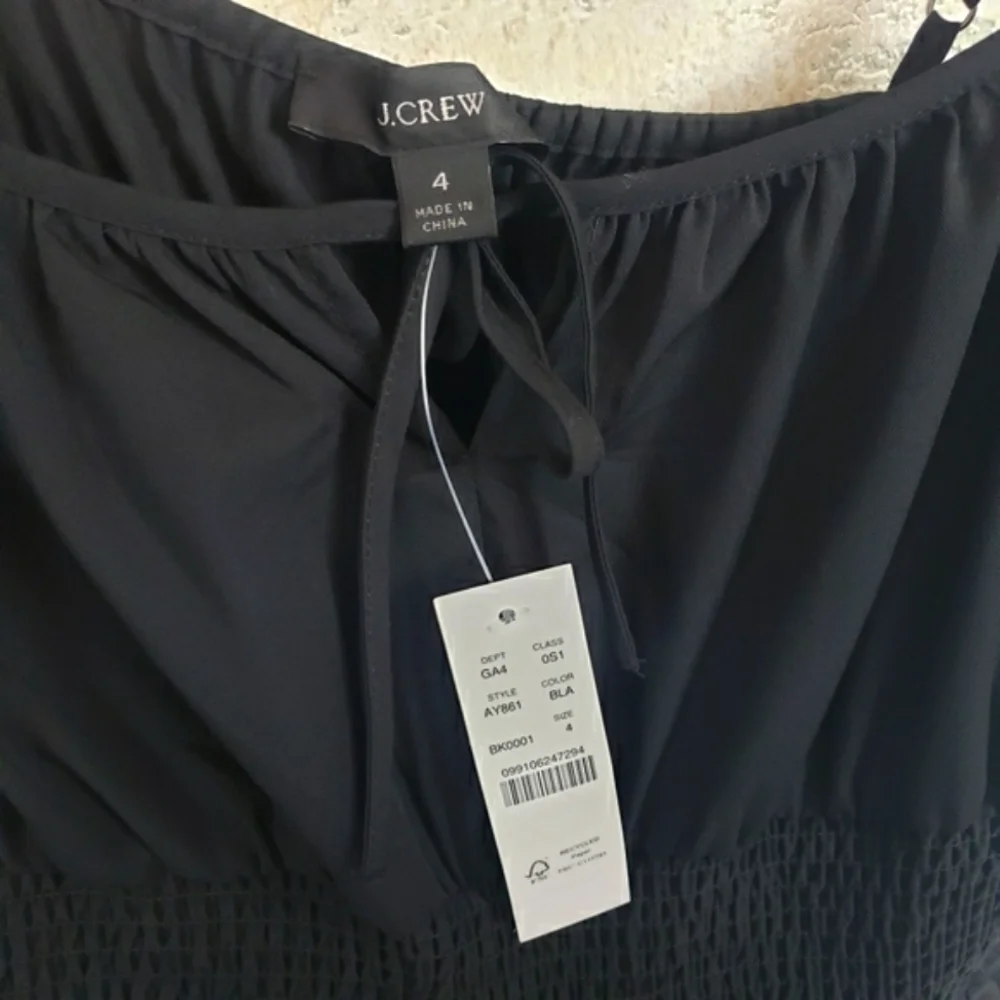 J. CREW Smocked Waist Pleated Dress Size 4
